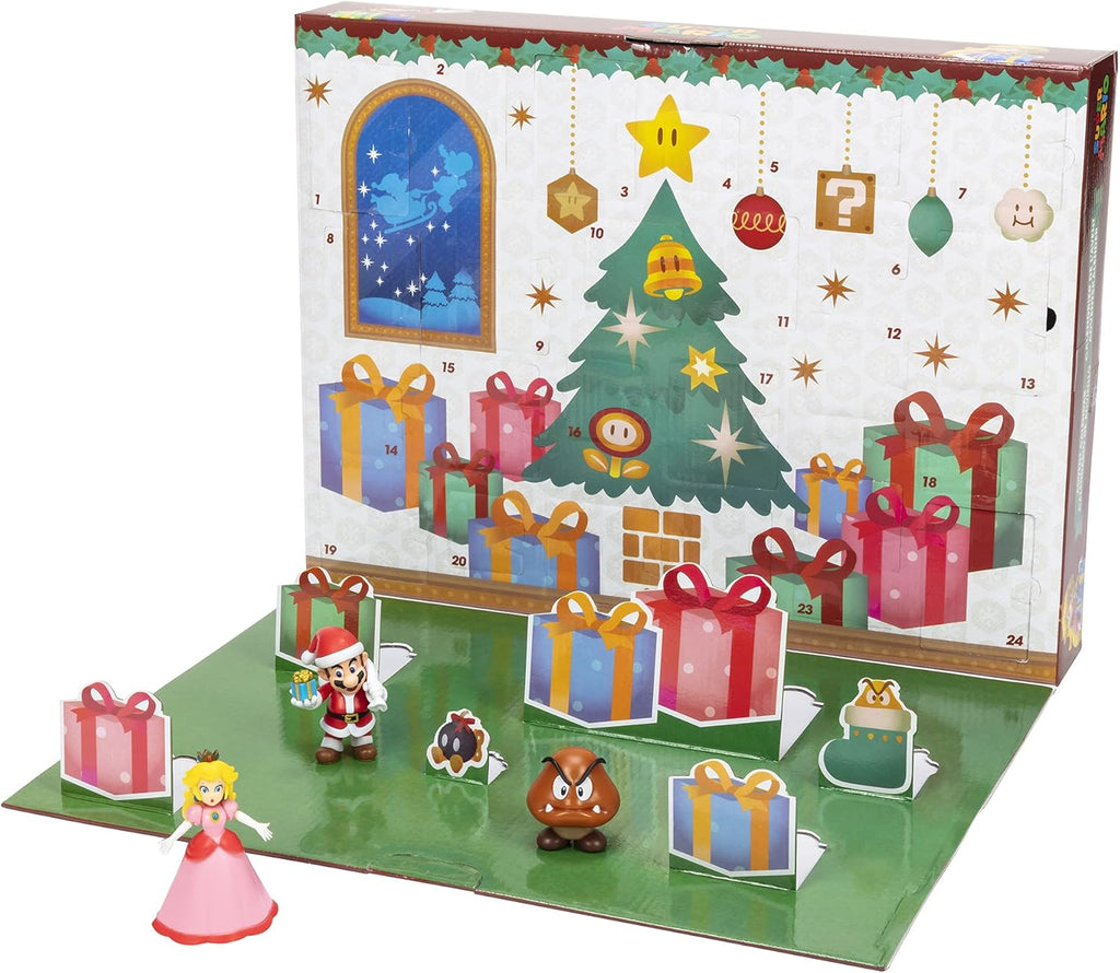 Super Mario Advent Calendar - Limited Christmas Edition with Santa Mario & Snowman Luigi