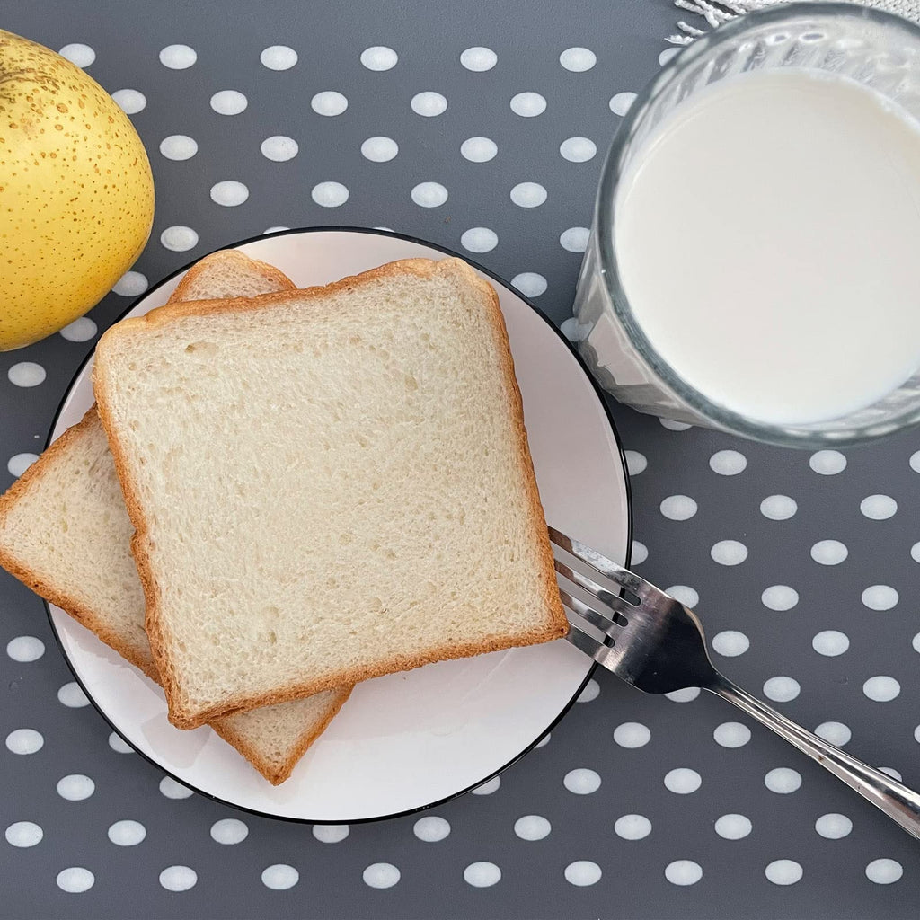 Non-Slip Serving Tray with Handles, 17.7" x 12.4" Large Food Tray Serving Platter (Gray, 3 Pack)