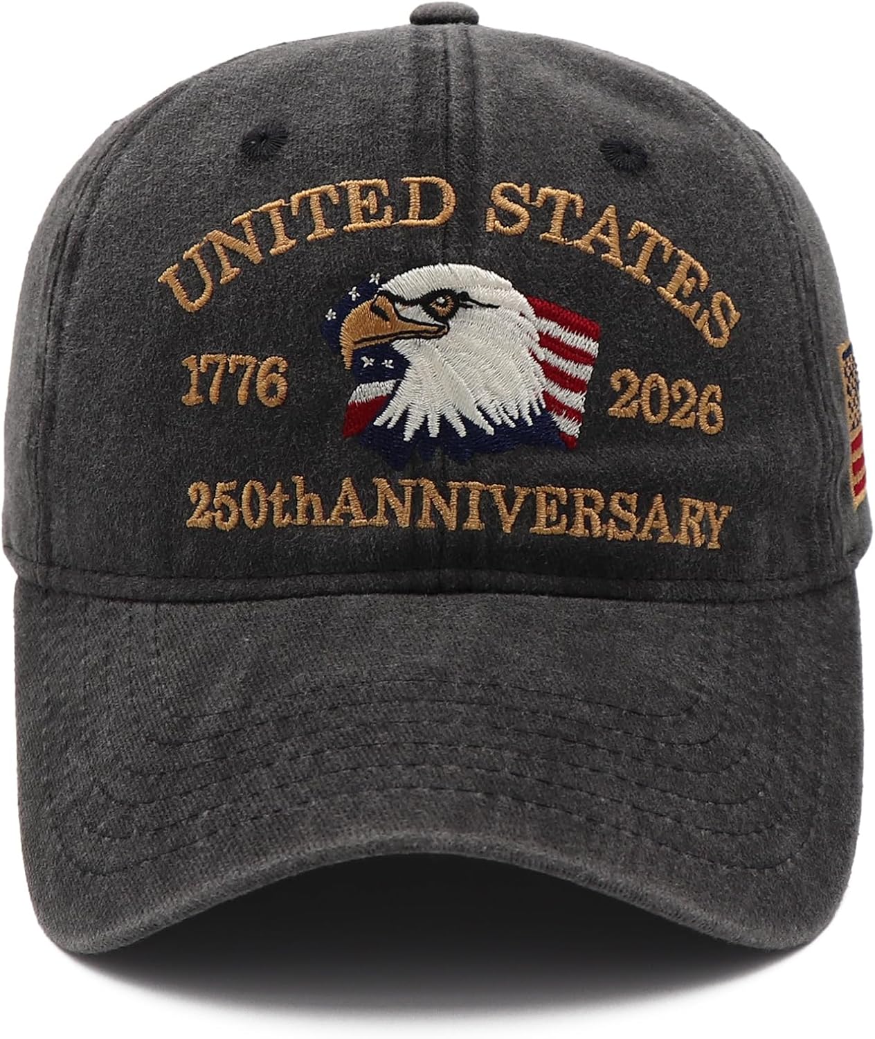 USA 250th Anniversary Hat - Patriotic Baseball Cap with Embroidered Eagles | Unisex 1776-2026