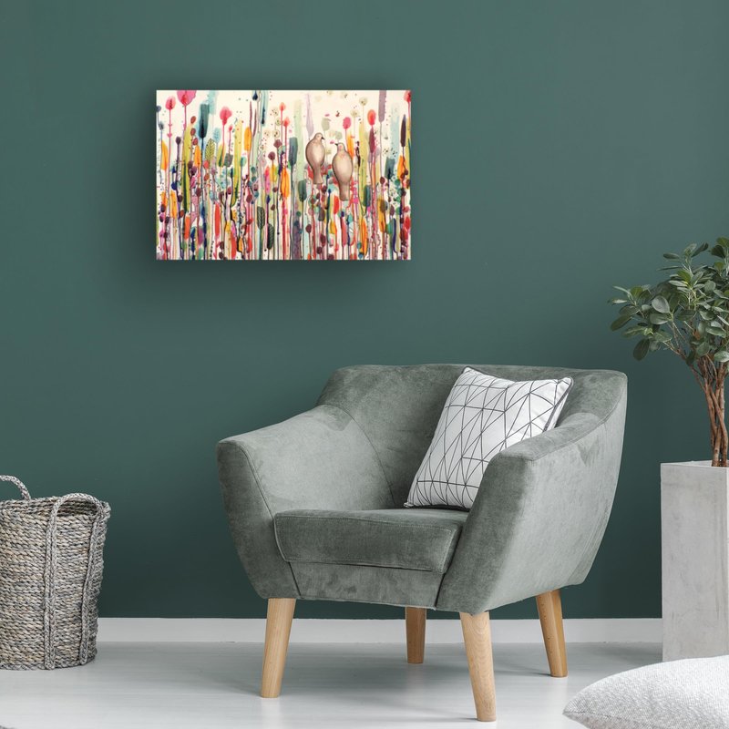Wrapped Canvas Wall Art - Sylvie Demers 'L'un Pour L'autre' Wall Art for Living Room, Bedroom, or Office Décor - 22x32