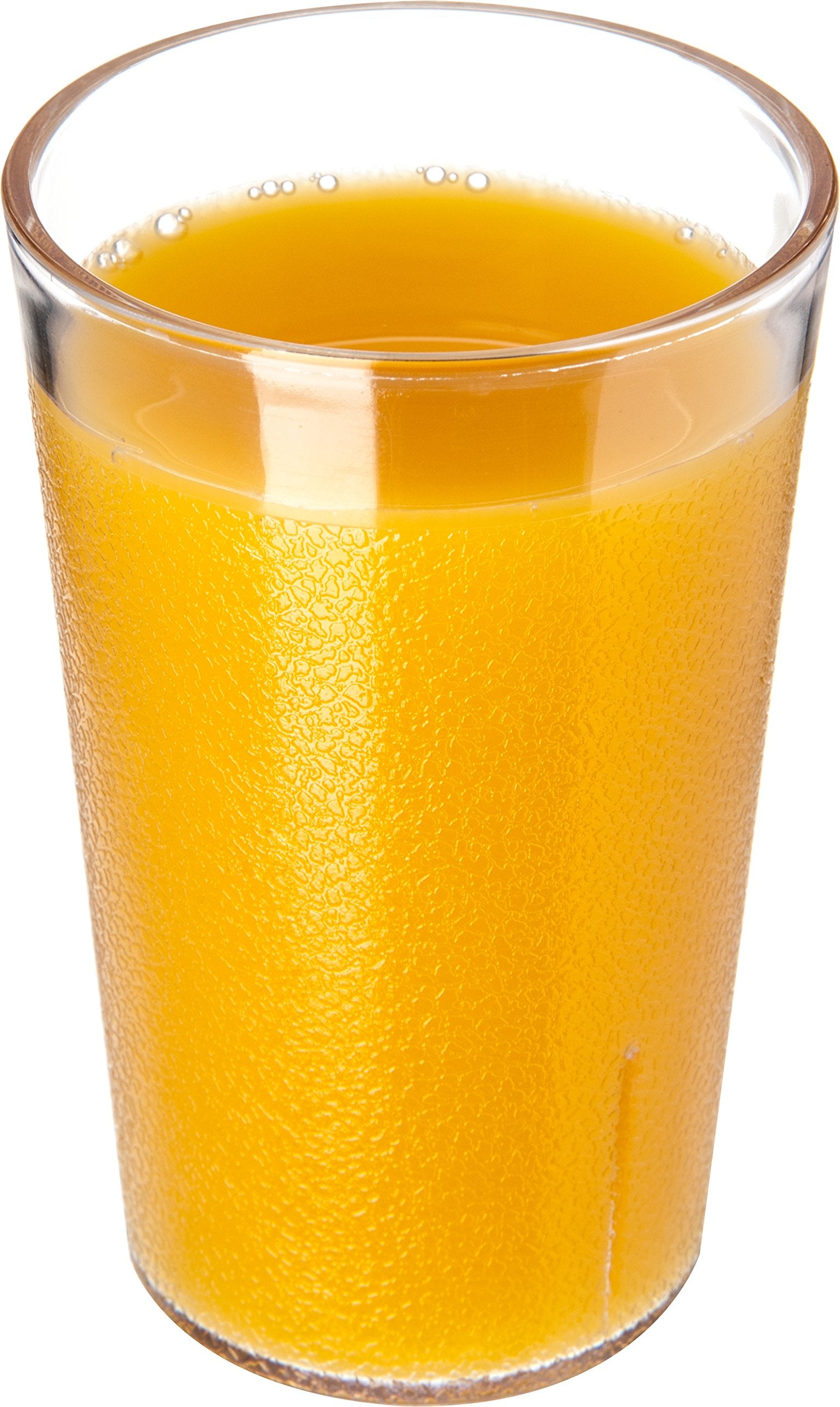 Carlisle FoodService Products Stackable Stackable Tumbler Plastic Tumbler with Pebbled Exterior for Restaurants, Catering, Kitchens, Plastic, 9.5 Ounces, Clear, (Pack of 72)