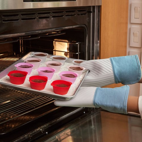 GIR: Get It Right Silicone Cupcake Liners – 12 Pack (2.75" x 1.45"), Frosty Mint