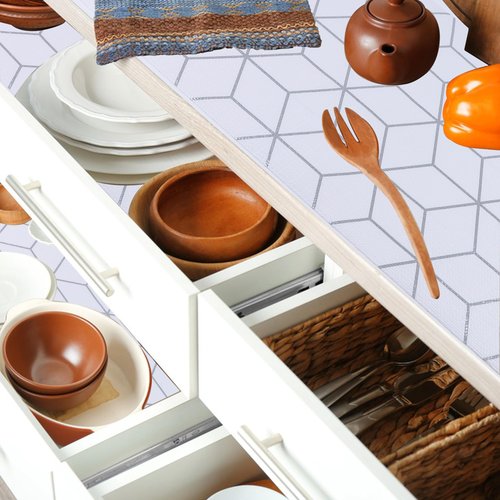 Shelf Liners For Kitchen Cabinet 20 Inch Wide X 20 Ft Non Adhesive Cabinet Drawer Liner Non Slip Water Oil-Proof Strong Grip Pantry Refrigerator Shelves Liner Bathroom Drawer Mat Cupboard Closet Liner