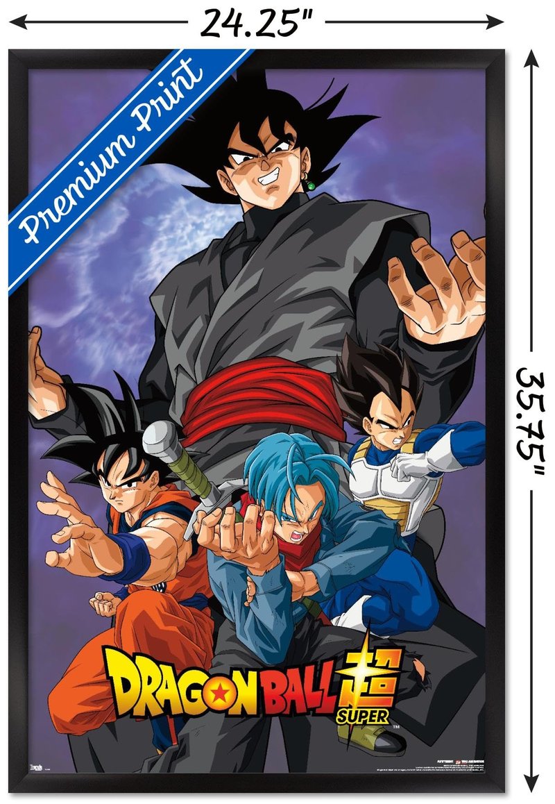 Trends International Dragon Ball: Super - VIllain Wall Poster, 22.375" x 34", Black Framed Version
