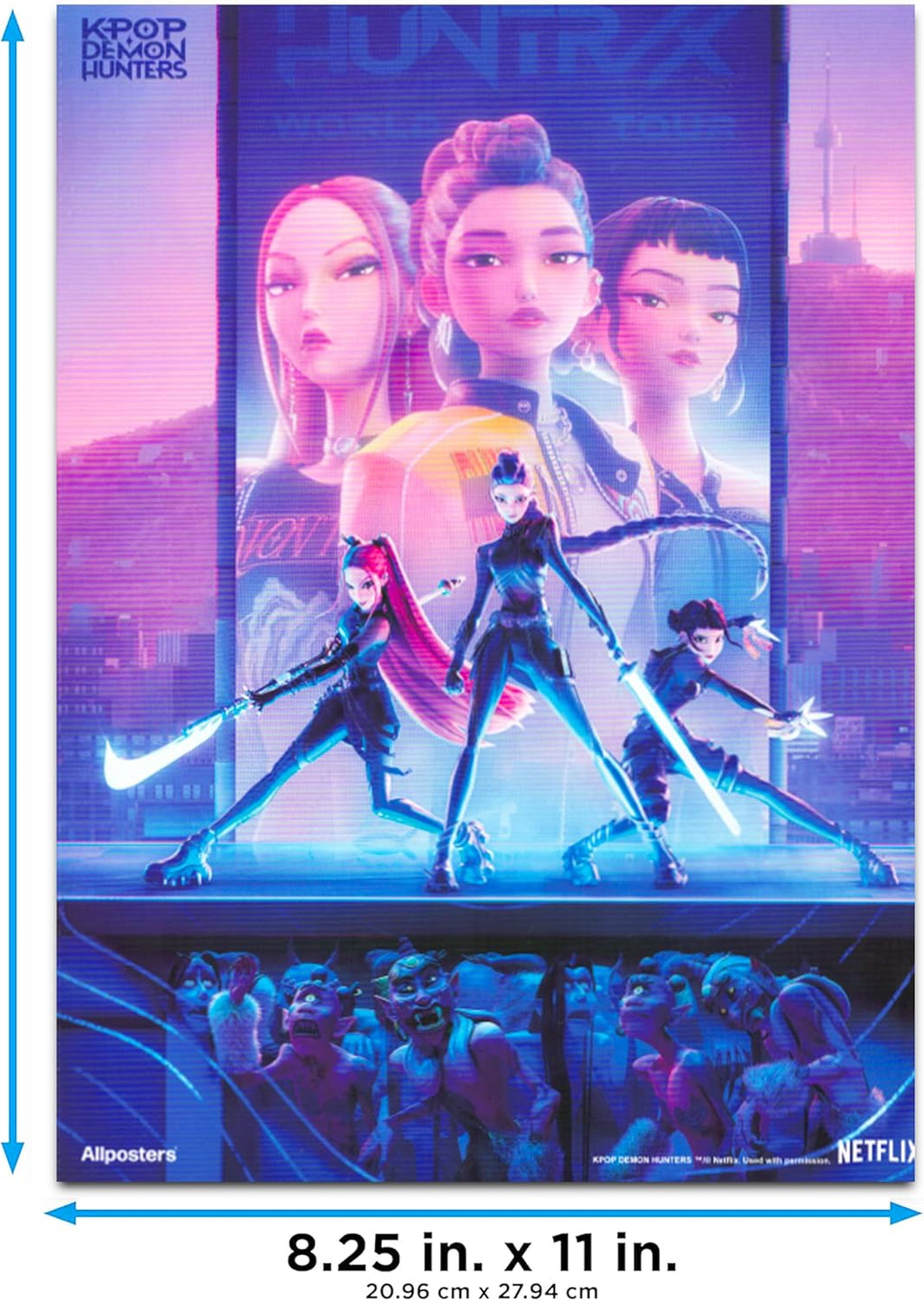 Netflix Kpop Demon Hunters Poster Book - 12 Stunning Posters & Decals for Kids' Room Decor | Perfect for Boys & Girls