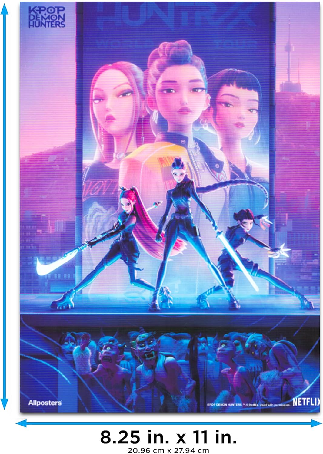 Netflix Kpop Demon Hunters Poster Book - 12 Stunning Posters & Decals for Kids' Room Decor | Perfect for Boys & Girls