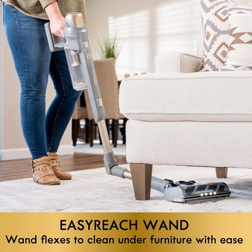Kenmore DS4095 Cordless Stick Vacuum - Lightweight 2-Speed Power, EasyReach Wand, LED Headlight, Gold