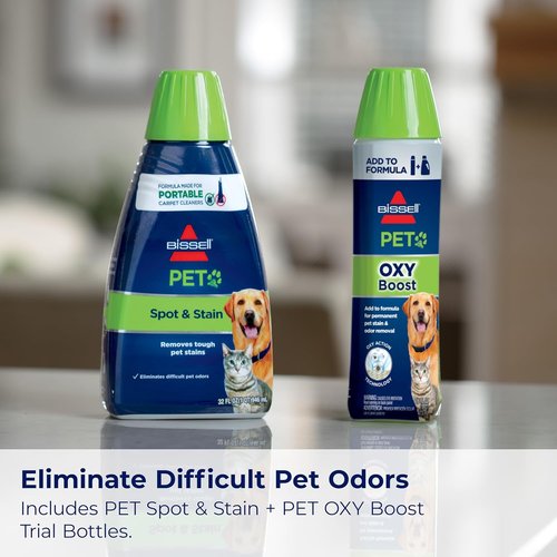 Bissell Little Green Pet Deluxe Portable Carpet Cleaner - Efficient Auto Detailer | Gray/Blue