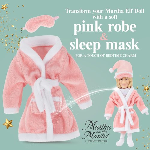 Martha Stewart Plush Robe & Sleep Mask Expansion Pack | Perfect Secret Santa Gift & Collectible