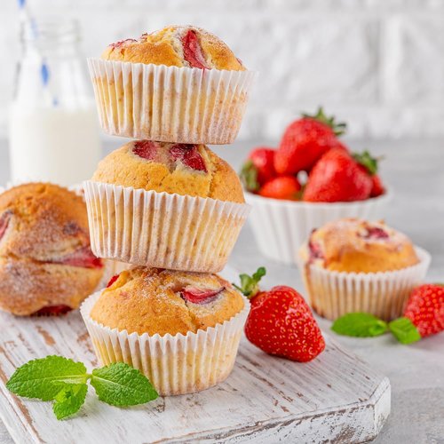 LotFancy Cupcake Liners - 500 Count Greaseproof Muffin Wrappers | Food Grade, No Smell, 2-Inch Width