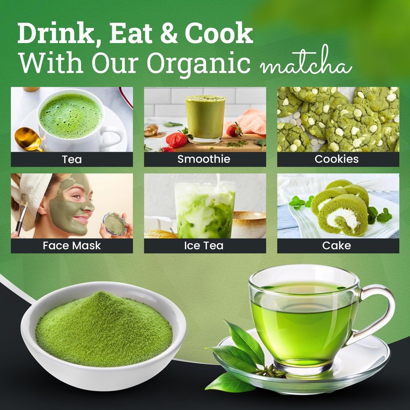 Macha Latte Powder - 3.53oz Pack of 1 - Organic Unsweetened Matcha - Carefully Stored Green Superfood