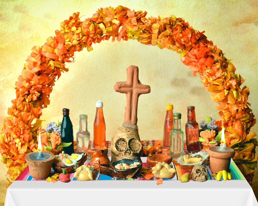 Mixweer 12 Pcs Mexican Table Runner and Tablecloth Set, Cotton Rainbow Serape Table Runner, Plastic Disposable Tablecloth Rectangle Cover for Cinco De Mayo Fiesta (White)