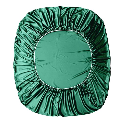 Manyshofu 6Pcs Dark Green Duvet Cover Cal King Size Set with Satin Fitted Sheet - Not Comforter, Silky Comforter Cover Set Satin Duvet Bed Sheets (4 Pillowcases, 1 Duvet Cover, 1 Fitted Sheet)