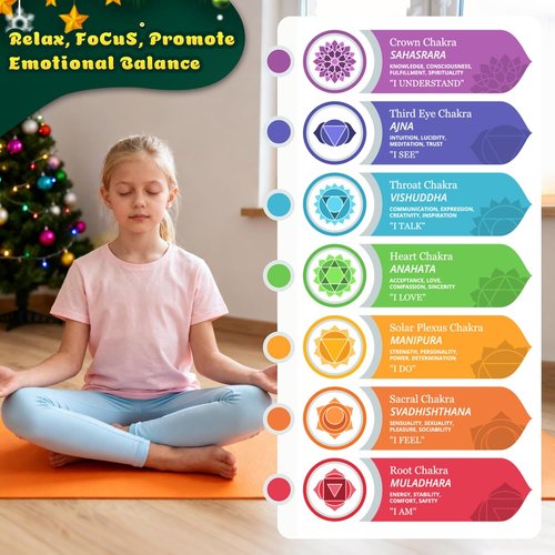 Crystal Advent Calendar 2025 by [Brand Name] - 24-Day Christmas Countdown with Natural Chakra Stones - Ideal Gift for Kids & Pet Lovers