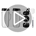 Sonkettek 22oz Blender Cups with Flip-Top Lid & Cross Blade for Magic Bullet 250W
