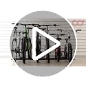 6-Bike Floor Parking Rack Stand for Mountain and Road Bikes Garage Storage