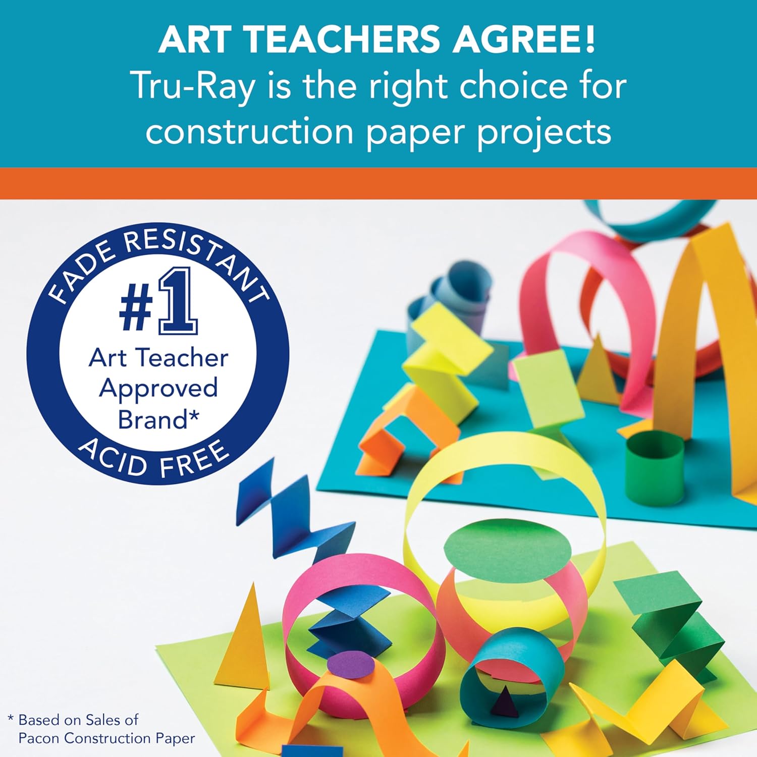 Tru-Ray Construction Paper - 10 Classic Colors | 9" x 12" | 50 Sheets for Creative Projects
