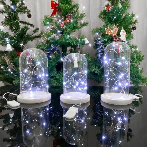 Etinga Fairy Lights - 20 Pack Battery Operated String Lights | 10 LEDs on 3.3ft Silvery Copper Wire for Weddings, Parties & Christmas Decor
