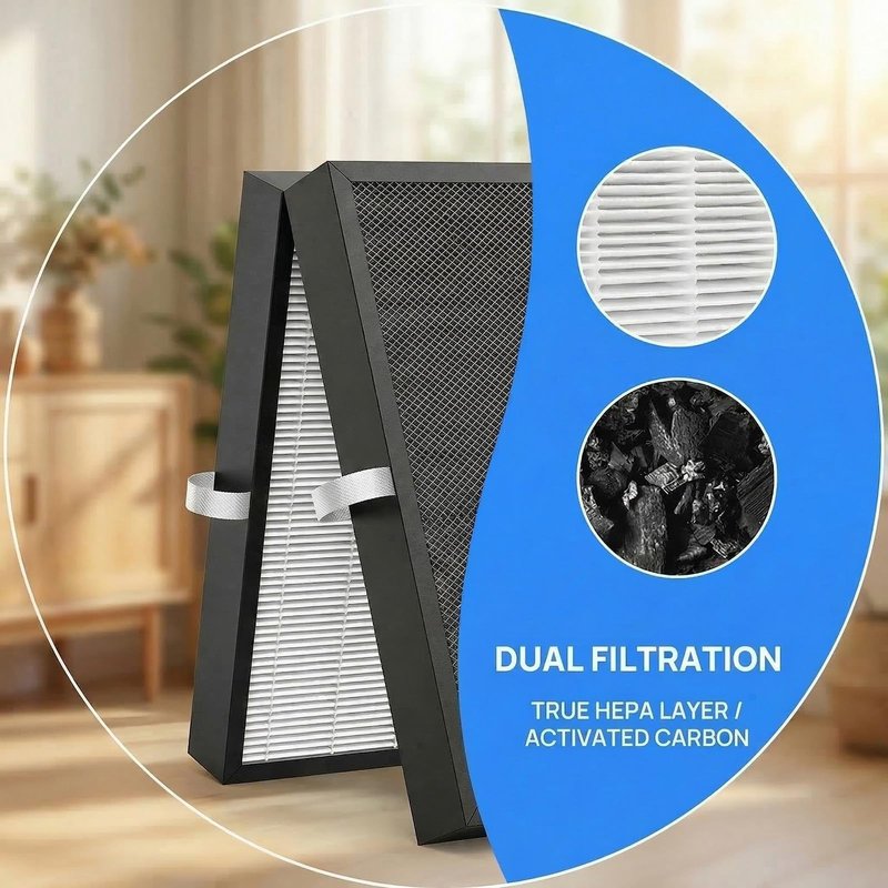 7400 Replacement Filter Compatible with Blueair 7400 Air Purifier ，H13,Blueair 7470i.7410i 7440i,1 PACK.hepa air purifier filter, Efficient dust removal。