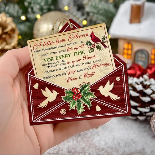 Hyturtle Memorial Christmas Ornament 2025 - Cardinal Tree Decoration for Loved Ones | Sympathy Holiday Keepsake
