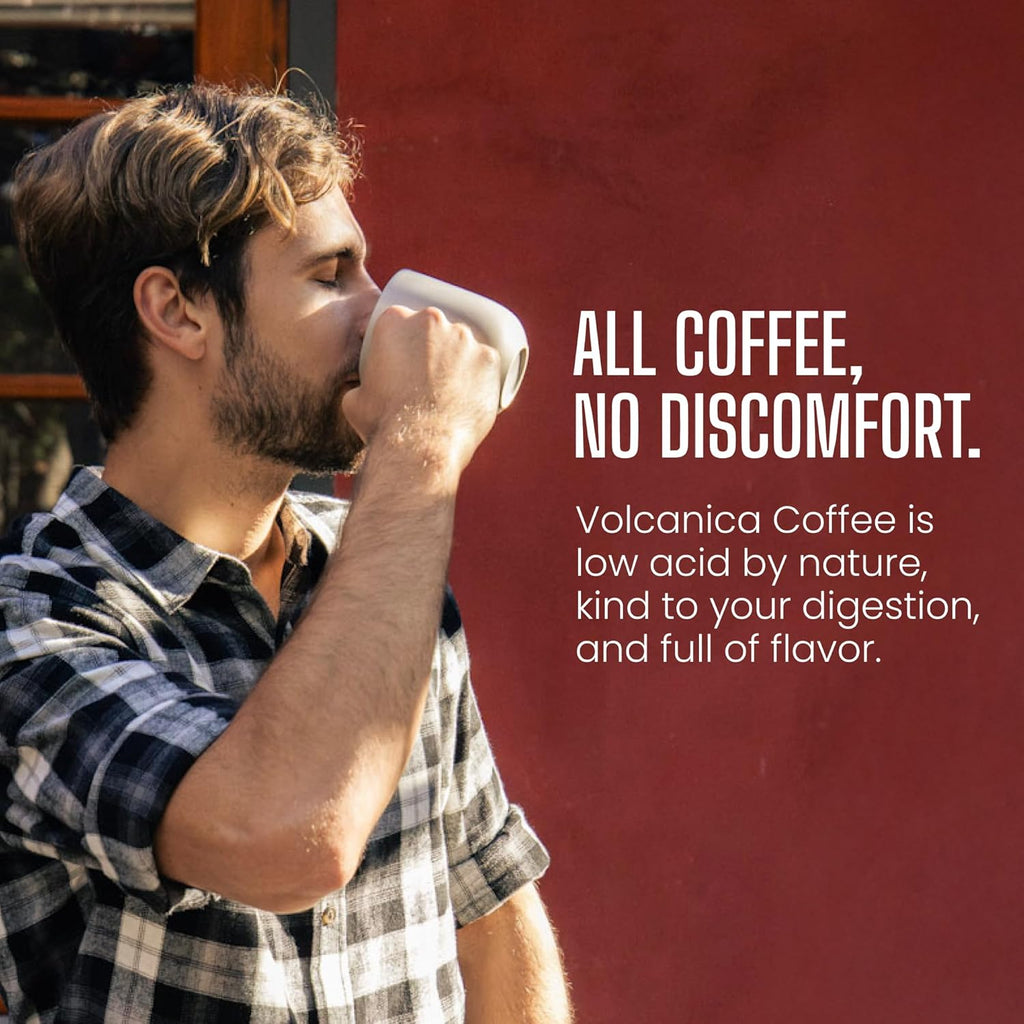 Volcanica Espresso Beans - Decaf Dark Roast Whole Bean Coffee | Bold Sweet Flavor, 16 oz