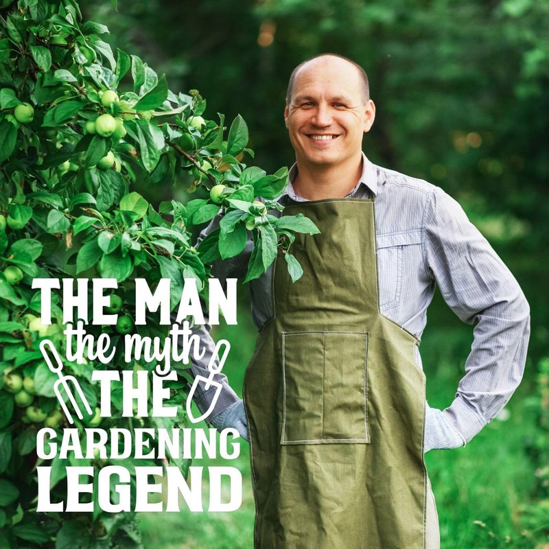 Onebttl Gardening Gifts for Men - The Man The Myth The Legend - Plant Lover Gift for Men, Gardeners - Stainless Steel 20oz Black