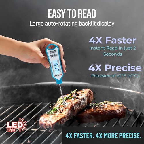 Meat Thermometer Digital by [Brand Name] - Instant Read Waterproof Kitchen Thermometer for Cooking & Grilling