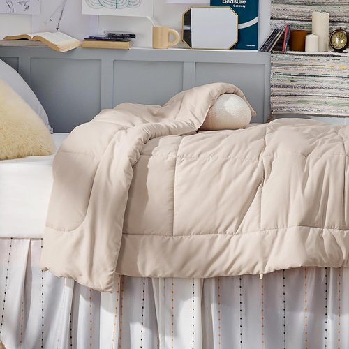 Bedsure Comforter Duvet Insert - All-Season Twin XL Quilted Down Alternative Bedding, Beige 92 x 68 Inches