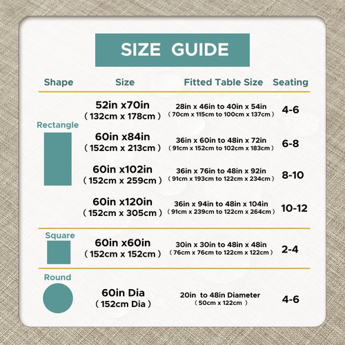 Outdoor Tablecloth with Umbrella Hole - Patio Table Cloth Zippered Round 60 Inch, Linen-Look Polyester Table Cover Water Resistant for Picnic Outside, Natural Color