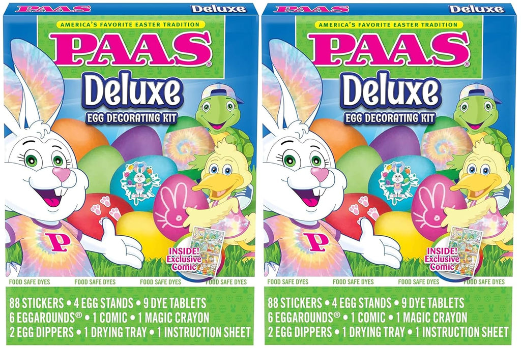 PAAS Deluxe Easter Egg Decorating Kit - Set of 2 for Creative Holiday Fun