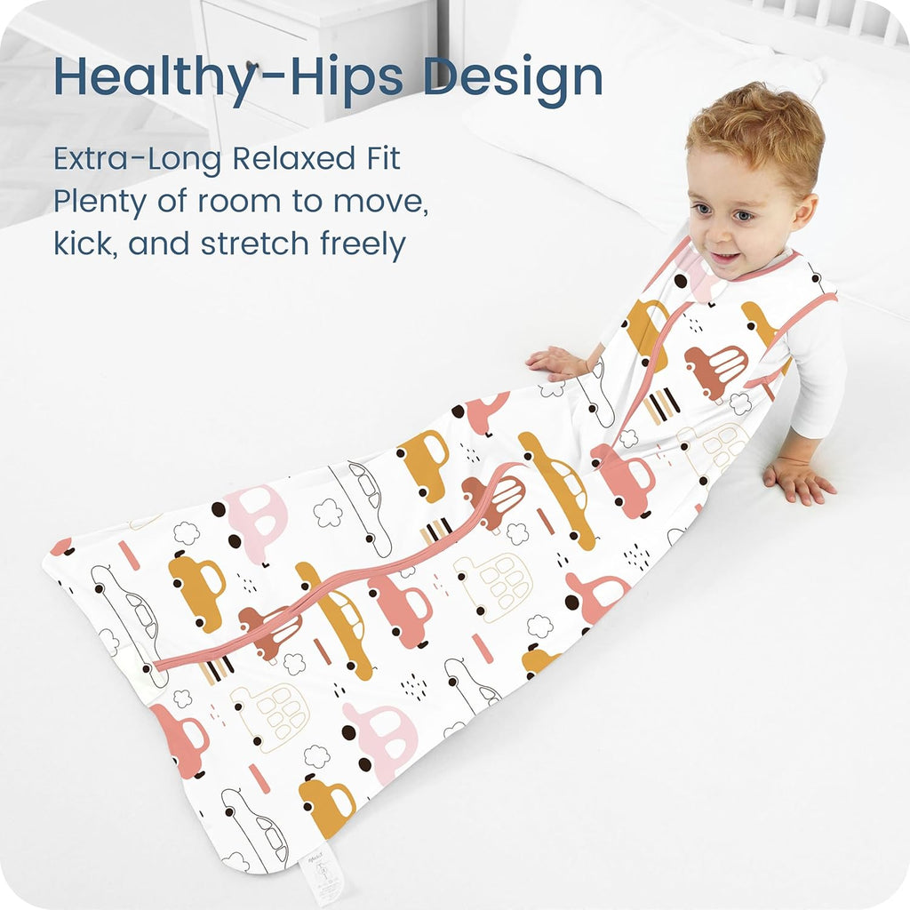 Regine Switzerland Toddler Sleep Sacks - 0.5 TOG Light Summer Wearable Blankets | Extra Long XL, 2 Pack