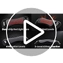 Cordless Lumbar Massager with Red Light, Vibration & Heating