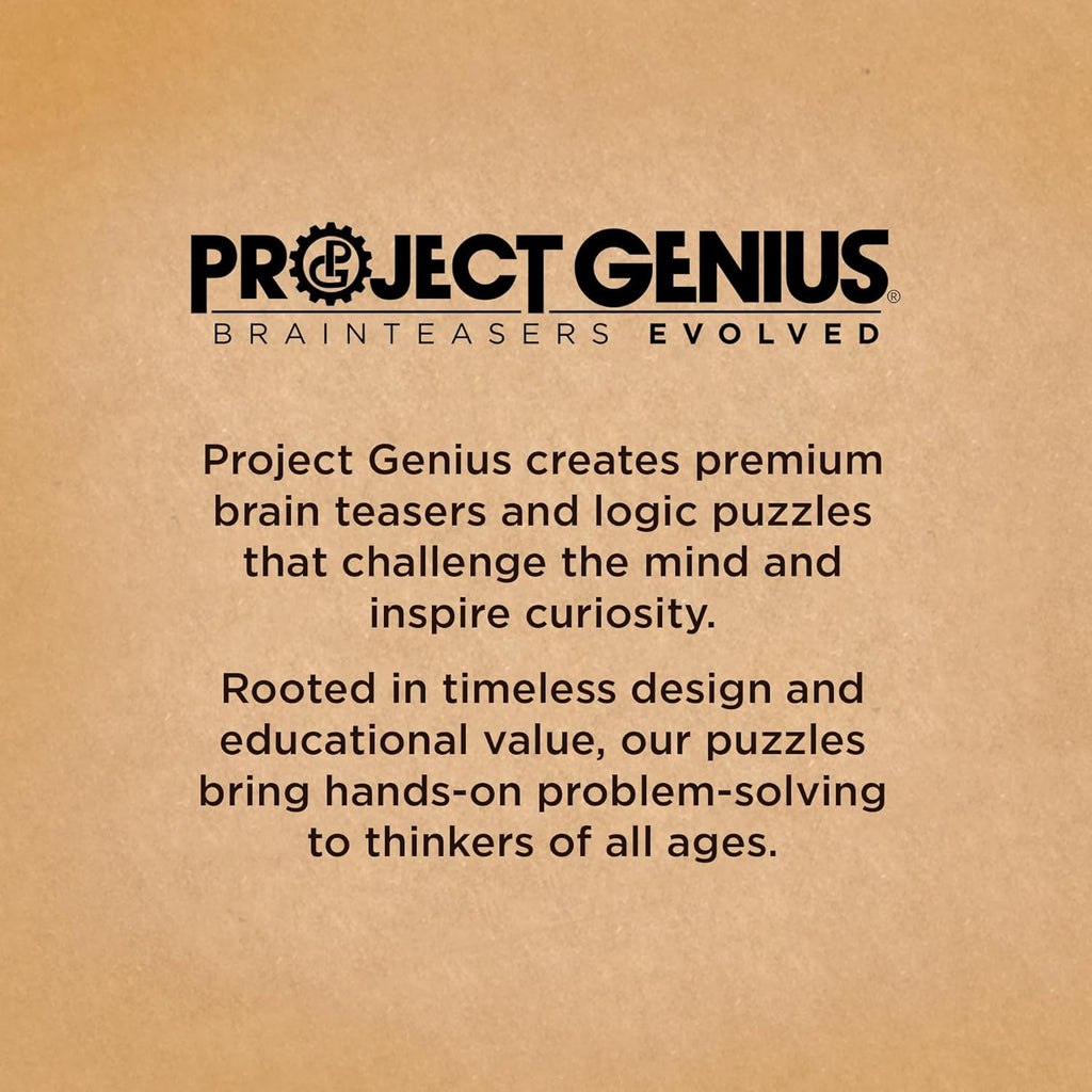 Project Genius Caesar's Calendar - 365+ Wood Puzzle-A-Day Challenge | Brainteaser Gift for All Ages