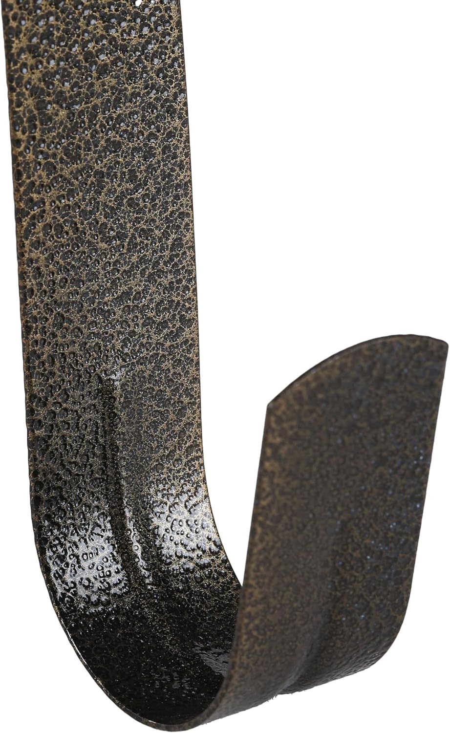 Sattiyrch 12" Wreath Hanger - Durable Steel Over The Door Hook in Textured Bronze Finish