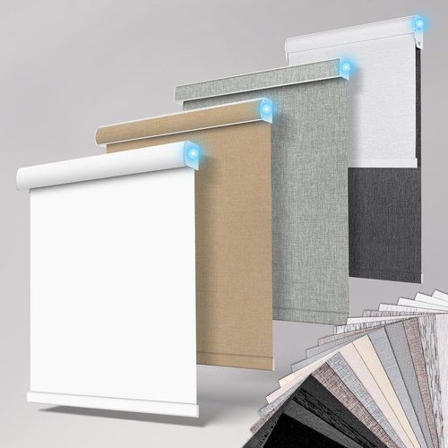 **BERISSA Smart Motorized Blinds - Automatic Roller Shades with Remote Control for Home & Office**