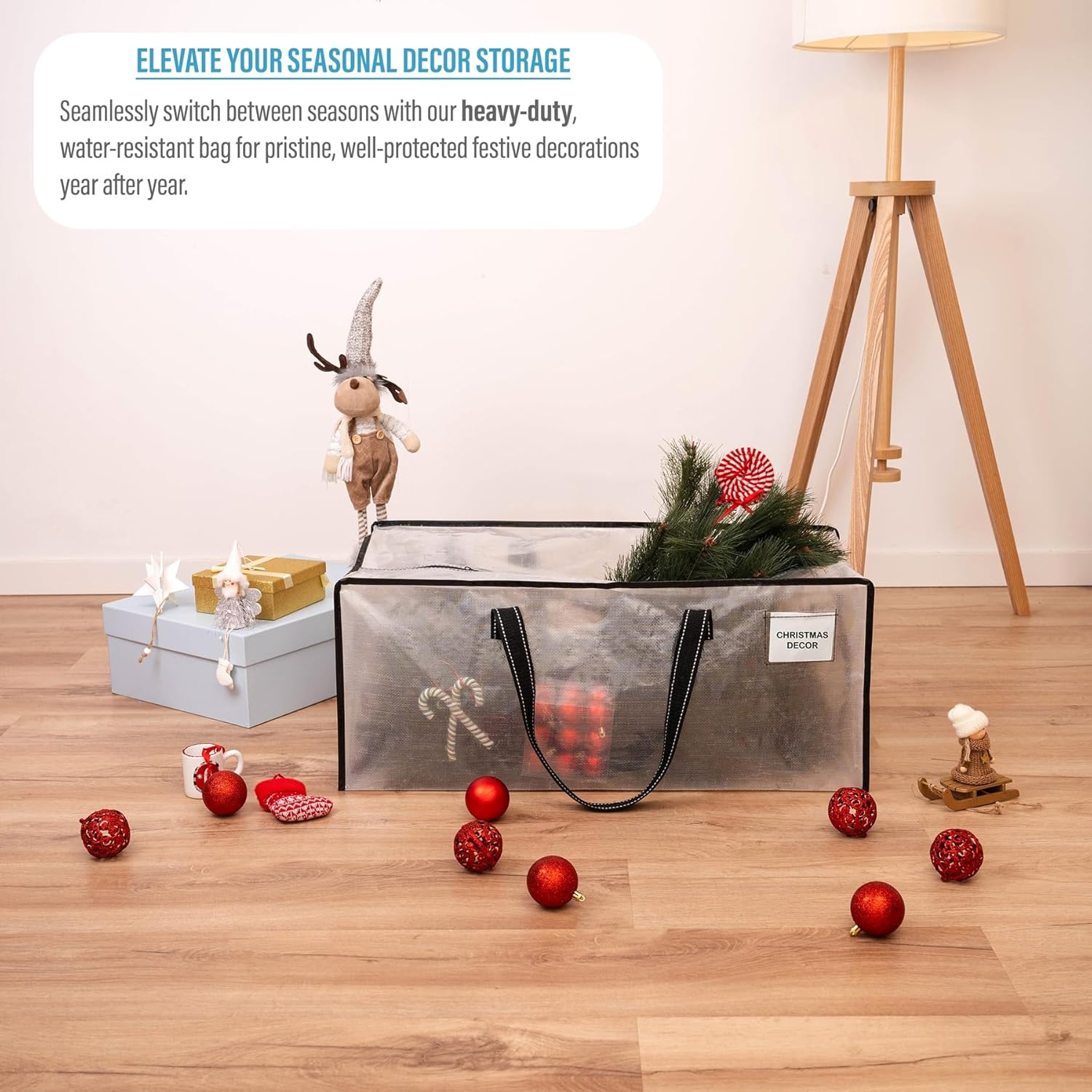 VENO Heavy Duty Moving Bags - Clear Storage Bins with Lids for Clothes, Blankets & More | 2 Pack