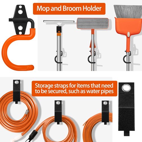 Heavy Duty Garage Hooks 28 Pack by [Brand Name] - Non-Slip PVC Coated Storage Solution for Bikes, Ladders & Tools