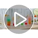 Acellegic 9 oz Plastic Highball Glasses with Straws - Set of 48, Disposable Cocktail & Drink Cups