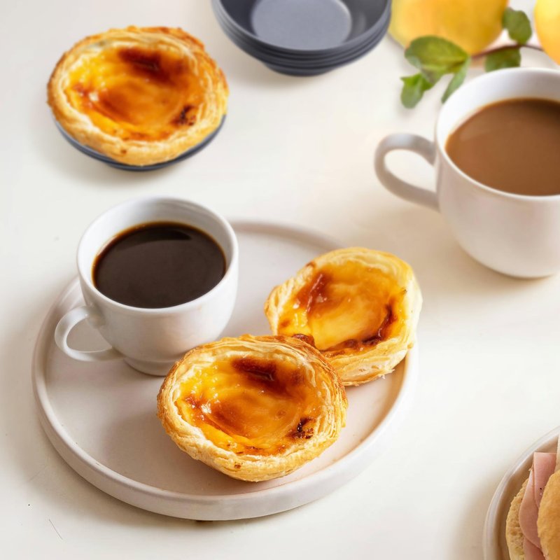 Xylarnoveth Pastel de Nata Tins Carbon Steel – 8 Pack Egg Tart Molds for Baking, Nonstick Mini Pie and Custard Tart Pans, Reusable Portuguese Custard Tart Shell Trays, Oven & Air Fryer Safe