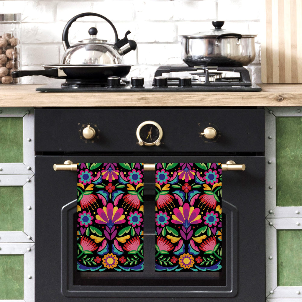 Simple Life Mexican Decor Towels for Kitchen - Set of 2, 18x26 Inch - Cinco De Mayo, Day of The Dead