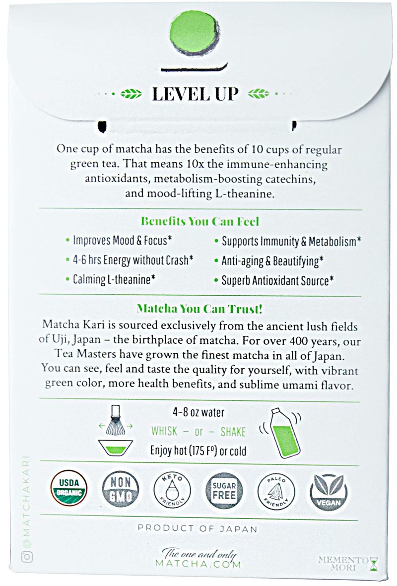 Dr. Weil Matcha Kari Superior Japanese Matcha Green Tea Sticks (2) and 100g Culinary Bundle - Organic Ceremonial Grade Powder Single Serve Packets (24 packets) and 100g Culinary Grade Pouch