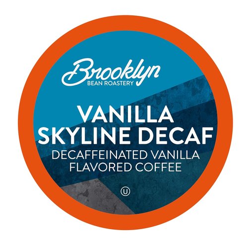 Brooklyn Beans Coffee Pods - Vanilla Skyline Decaf, Smooth & Creamy Flavor | 40 Count Compatible with Keurig 2.0