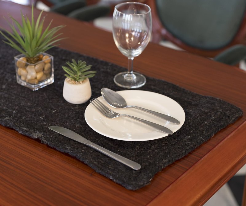 Madhu International Natural Jute Table Runner Rug, Long-Lasting Hand-Woven Rectangular Area Rug, Made from Jute Material for Indoor & Covered Door Entrances, 13 X 48 Inch