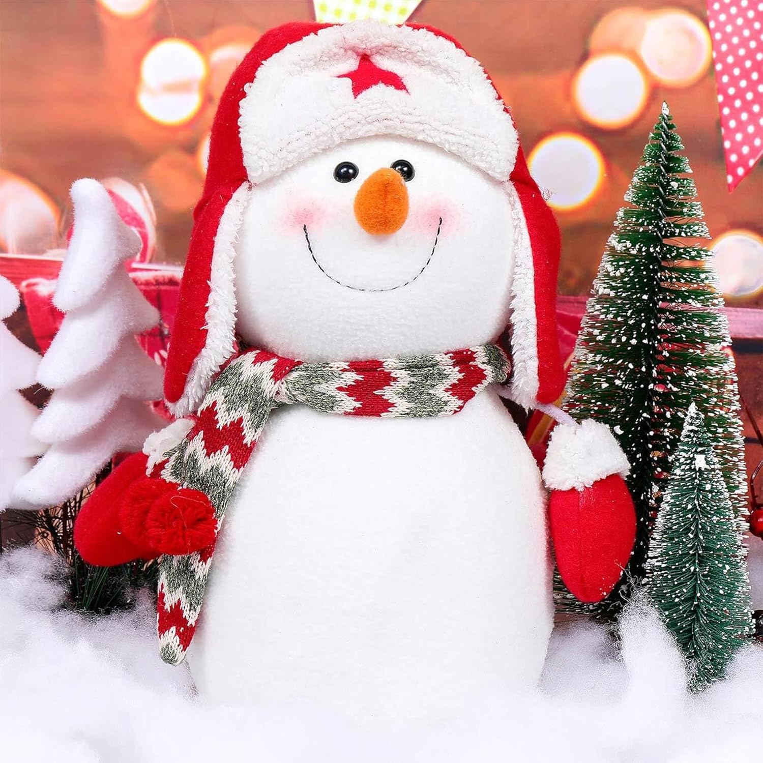 Shappy Christmas Fake Snow | 141.10 Ounce Fluffy White Cloud Fiber for Indoor Decor