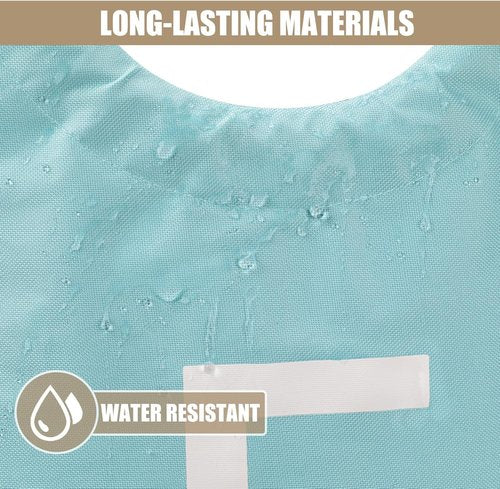 DOKEHOM Large 95L Laundry Basket - Collapsible & Freestanding Clothes Hamper | Light Blue
