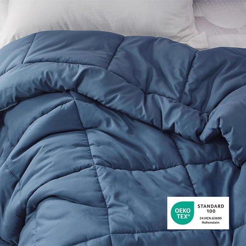 Bedsure Comforter Duvet Insert - All-Season Twin XL Quilted Down Alternative Bedding, Dark Slate Blue, 92 x 68 Inches