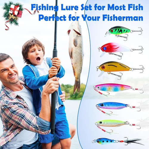 Fishing Advent Calendar 2025 - Perfect Christmas Countdown for Teen Boys & Adult Fishermen | Unique Fishing Lures