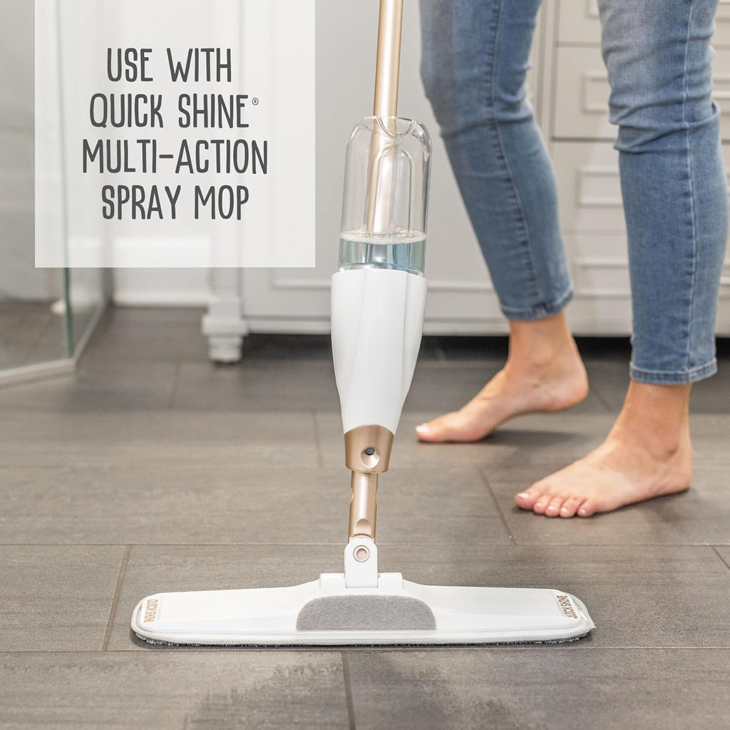 Quick Shine Hardwood Floor Cleaner 64oz - Streak-Free, No Rinse Formula | Ideal for Spray & Vac Mops