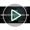 48-Inch S-Curved LED Bubble Wall Fountain with Remote and App Control