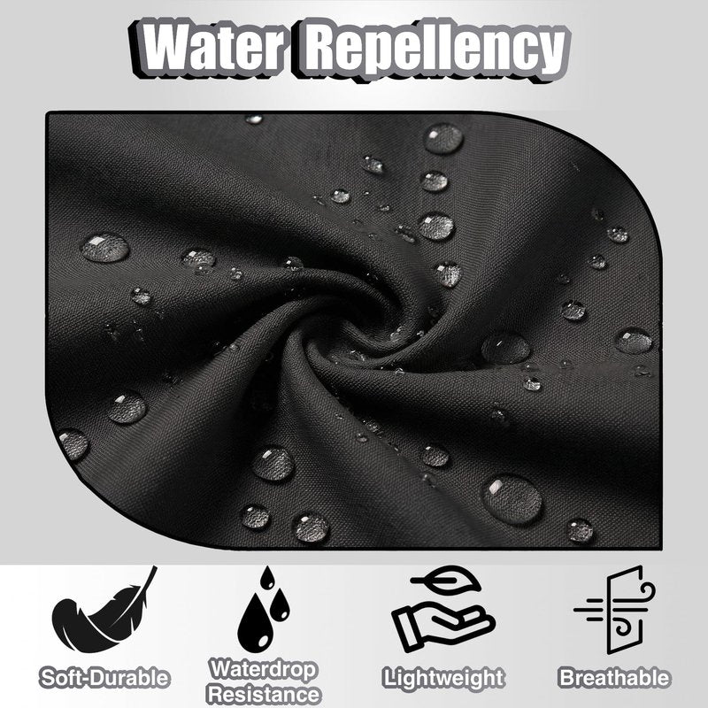 TOSHE Waist Apron with 3 Pockets Waterdrop Resistant Premium Cotton Waitress Apron 10 Color Option Server Apron Chef Apron (3 Pack - Black)